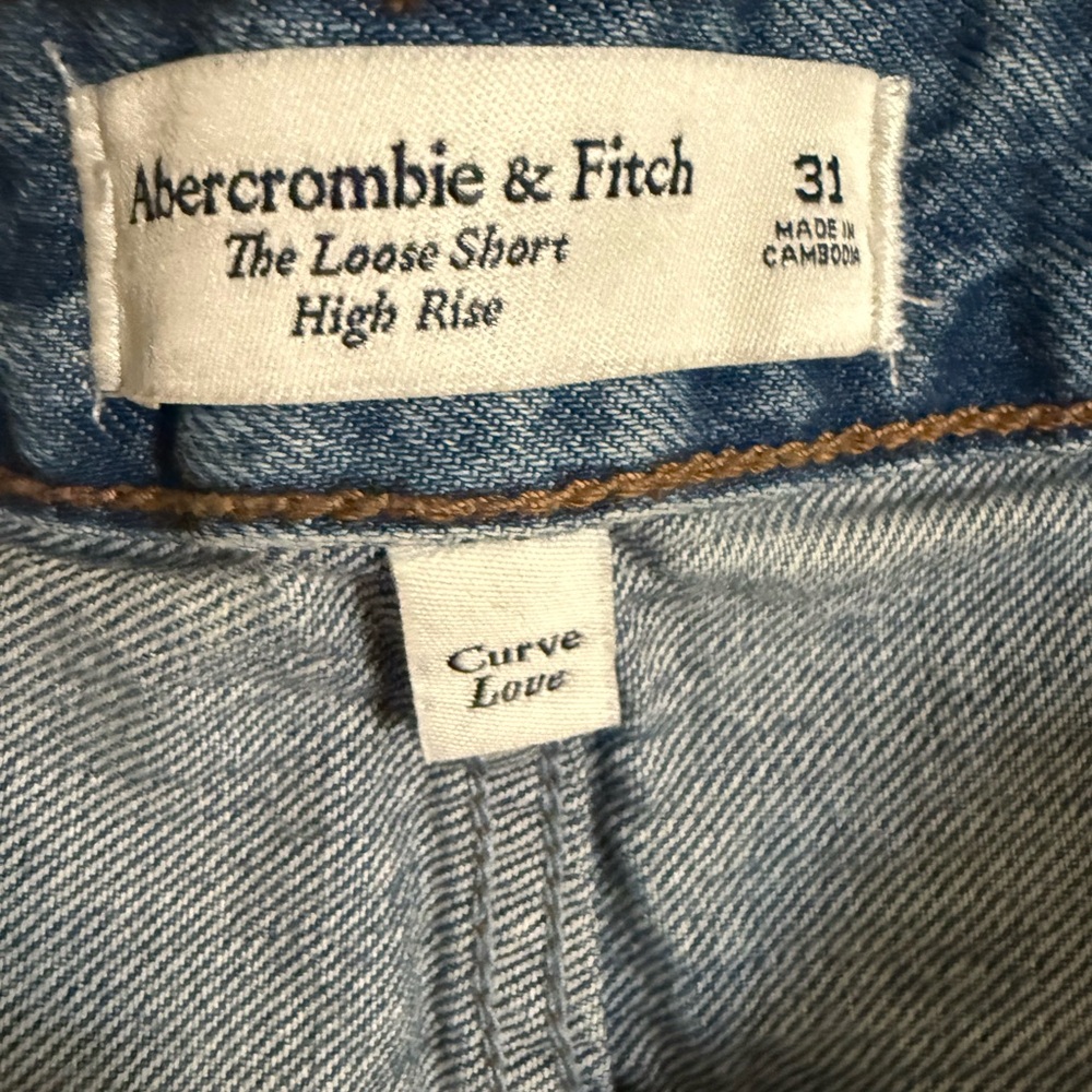 Abercrombie & Fitch Light Blue Jean Shorts